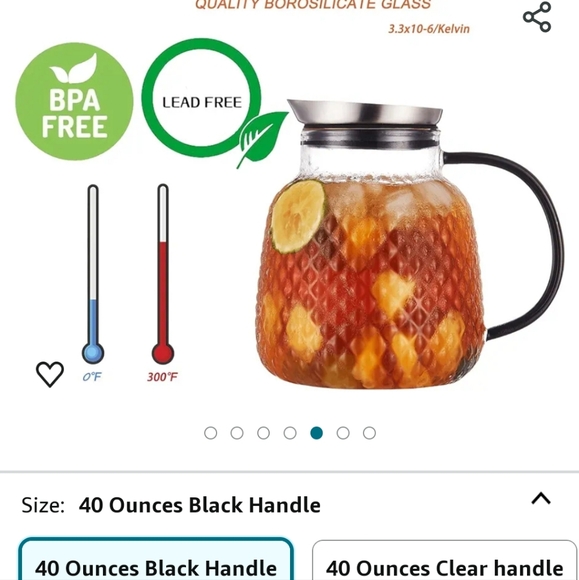 Glass pitcher - Picture 8 of 8